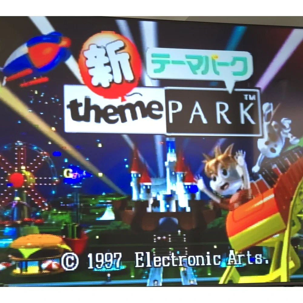 Shin Theme Park - Sega Saturn (Authentic Japan Import) - CIB W/ Manual & Tested